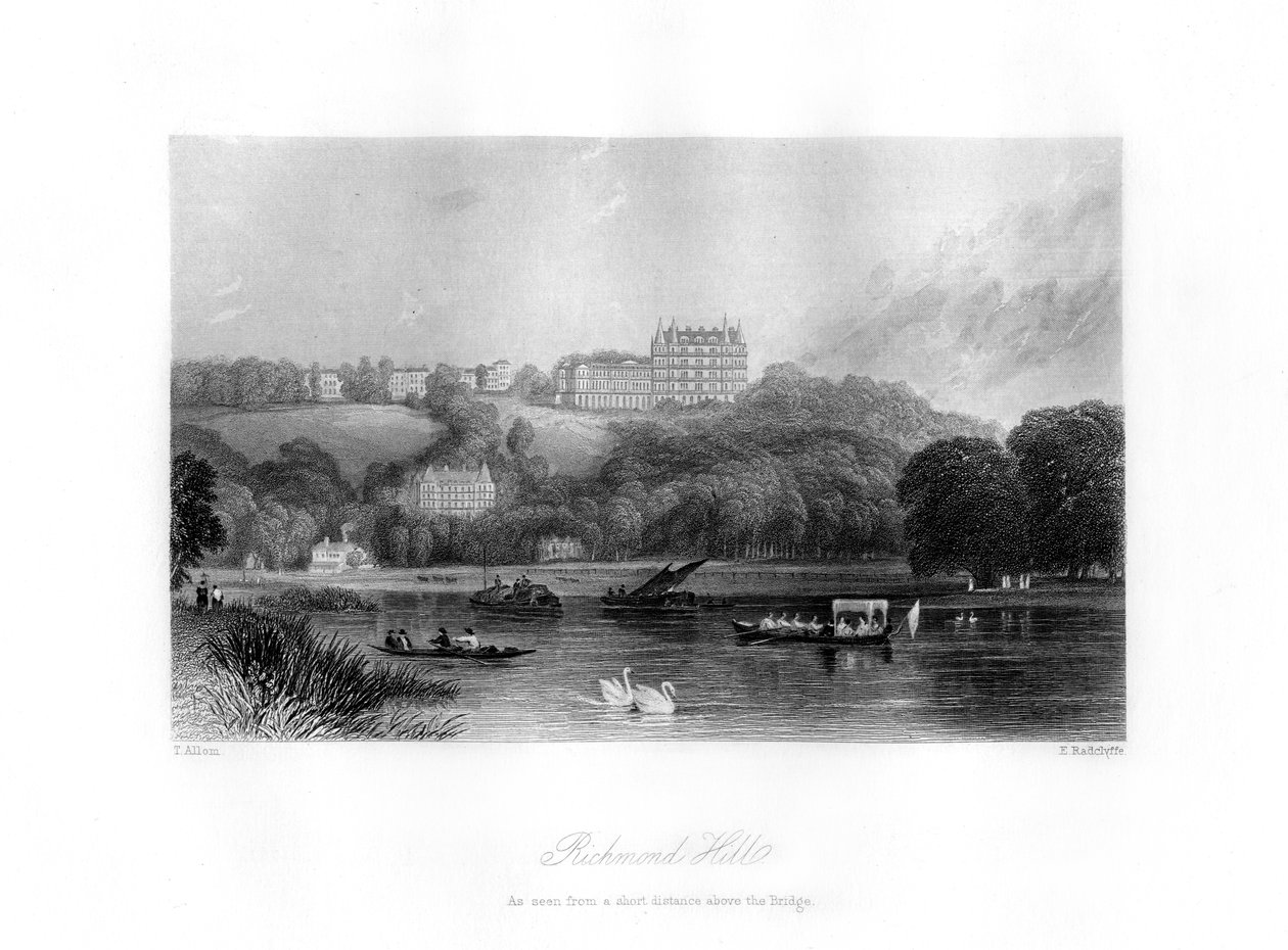 Richmond Hill, Richmond, 19th century by Edward Radclyffe