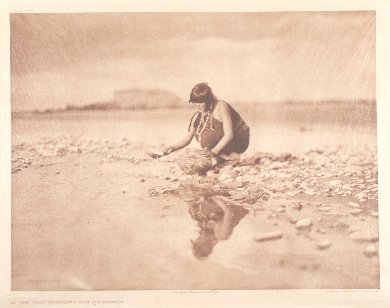 In the Gray Morning, San Ildefonso by Edward S. Curtis