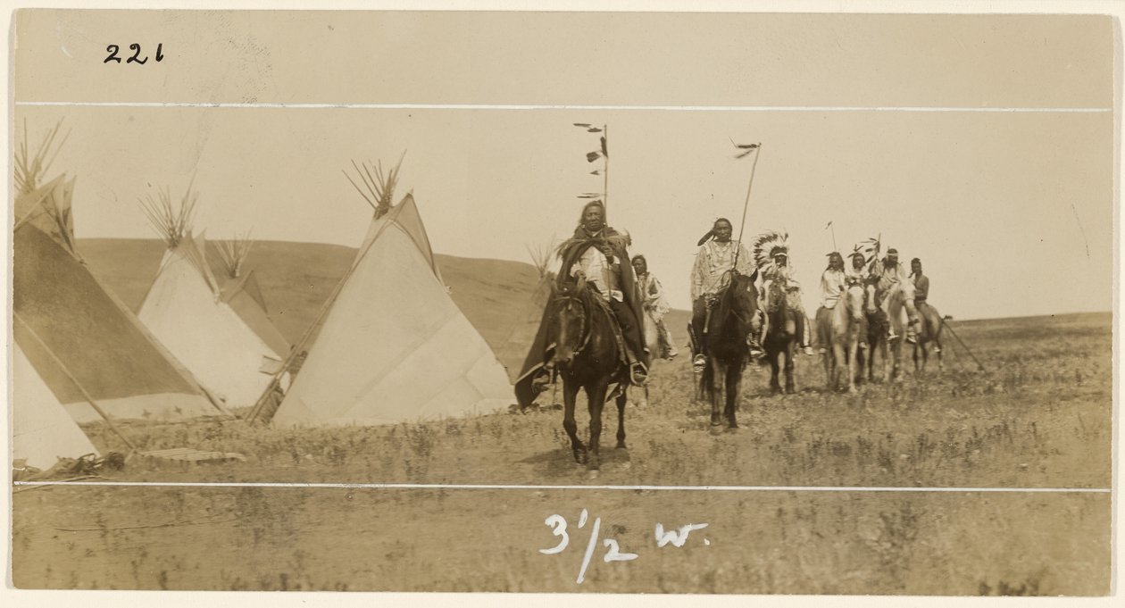 Riders and Teepees by Edward S. Curtis
