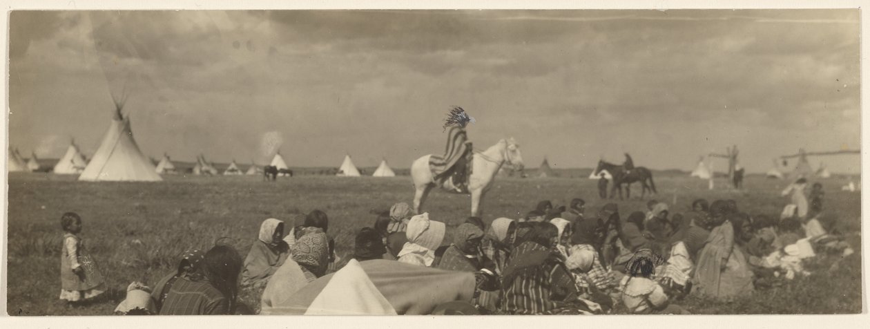 The Crier - Piegan by Edward S. Curtis