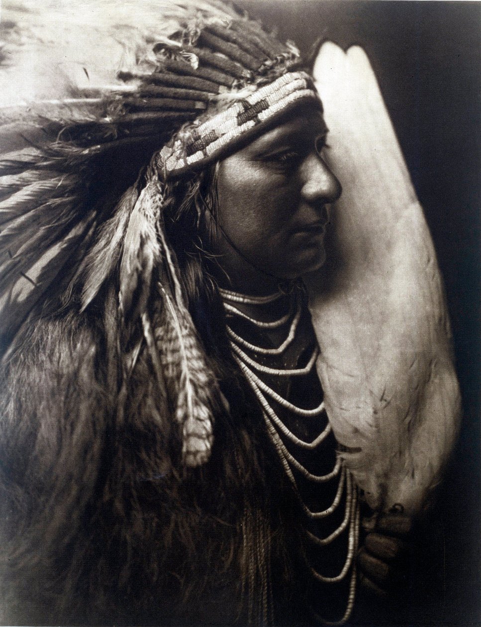 American Indians: Portrait of an Indian of the Perce Nose Tribe by Edward Sheriff Curtis
