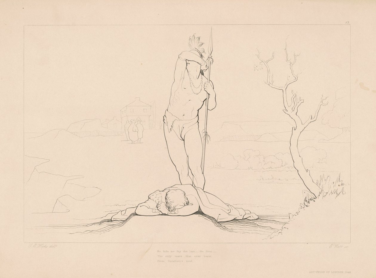 He Bids Me Dry the Last... by Edward Webb, after George Elgar Hicks