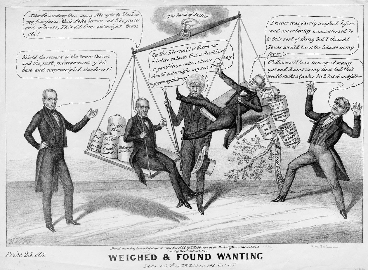Weighed and found wanting, published by H R Robinson, New York, 1844 by Edward Williams Clay