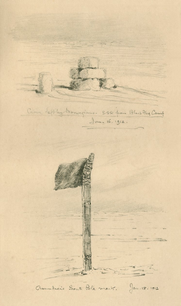 Cairn Left By The Norwegians, and Amundsen
