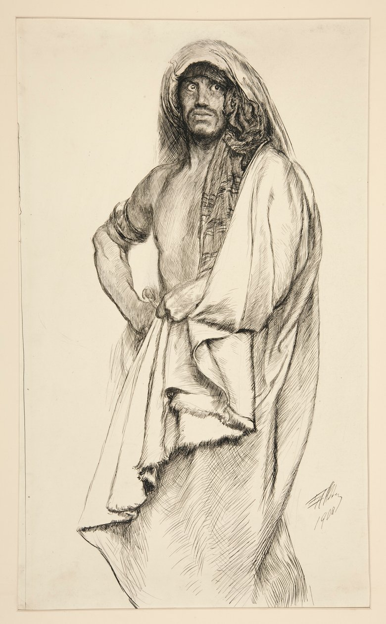 Aaron, from Titus Andronicus by Edwin Austin Abbey