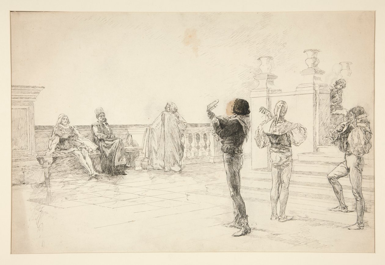 Balthazar Sings by Edwin Austin Abbey