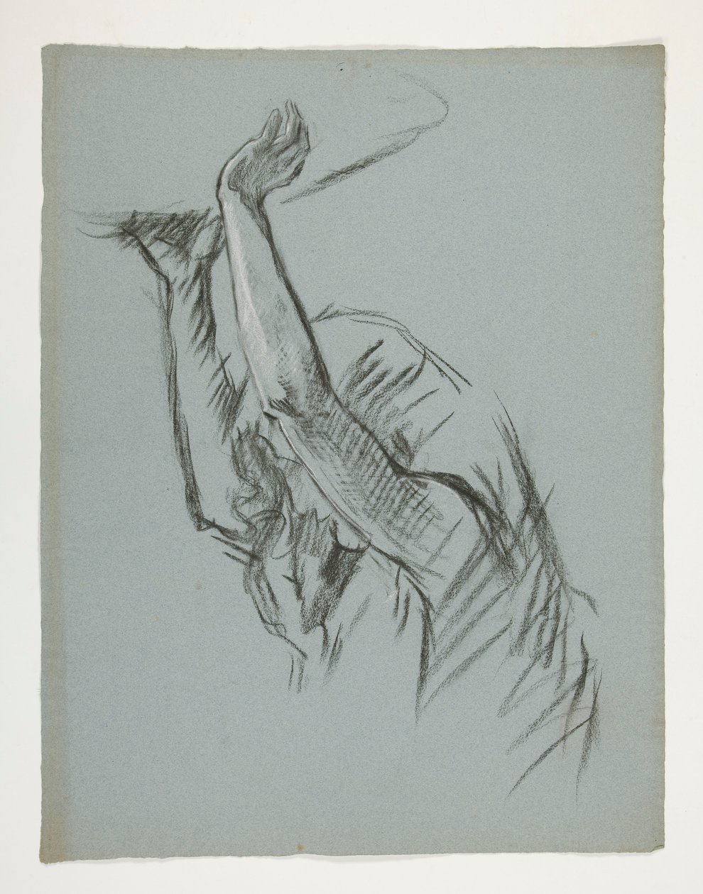 Figure Study for Castle of the Grail, from The Quest of the Holy Grail (a series of 15 paintings for the Boston Public Library, completed in 1901) by Edwin Austin Abbey