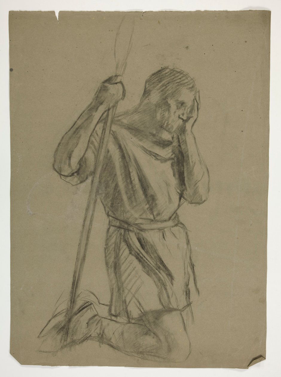 Figure Study for King Arthur by Edwin Austin Abbey