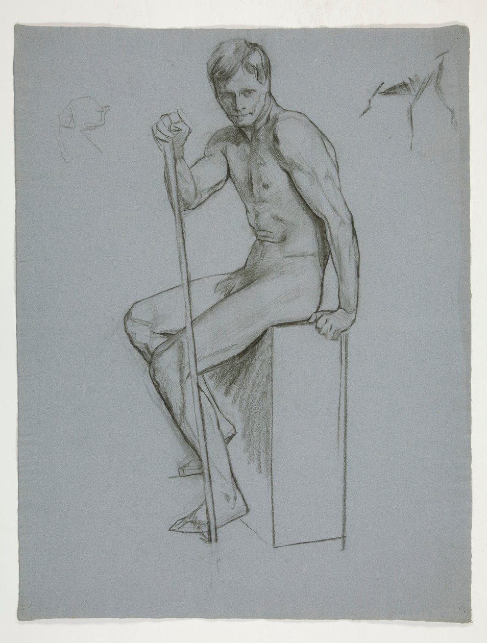 Figure Study for The Spirit of Vulcan, Genius of the Workers in Iron and Steel, Capitol Rotunda, Harrisburg, Pennsylvania by Edwin Austin Abbey
