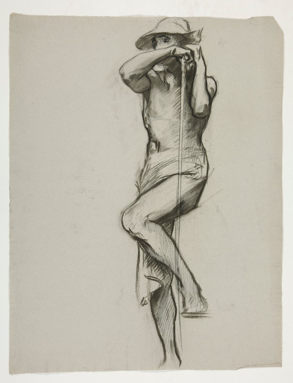Figure Study for The Spirit of Vulcan, Genius of the Workers in Iron and Steel, Capitol Rotunda, Harrisburg, Pennsylvania by Edwin Austin Abbey