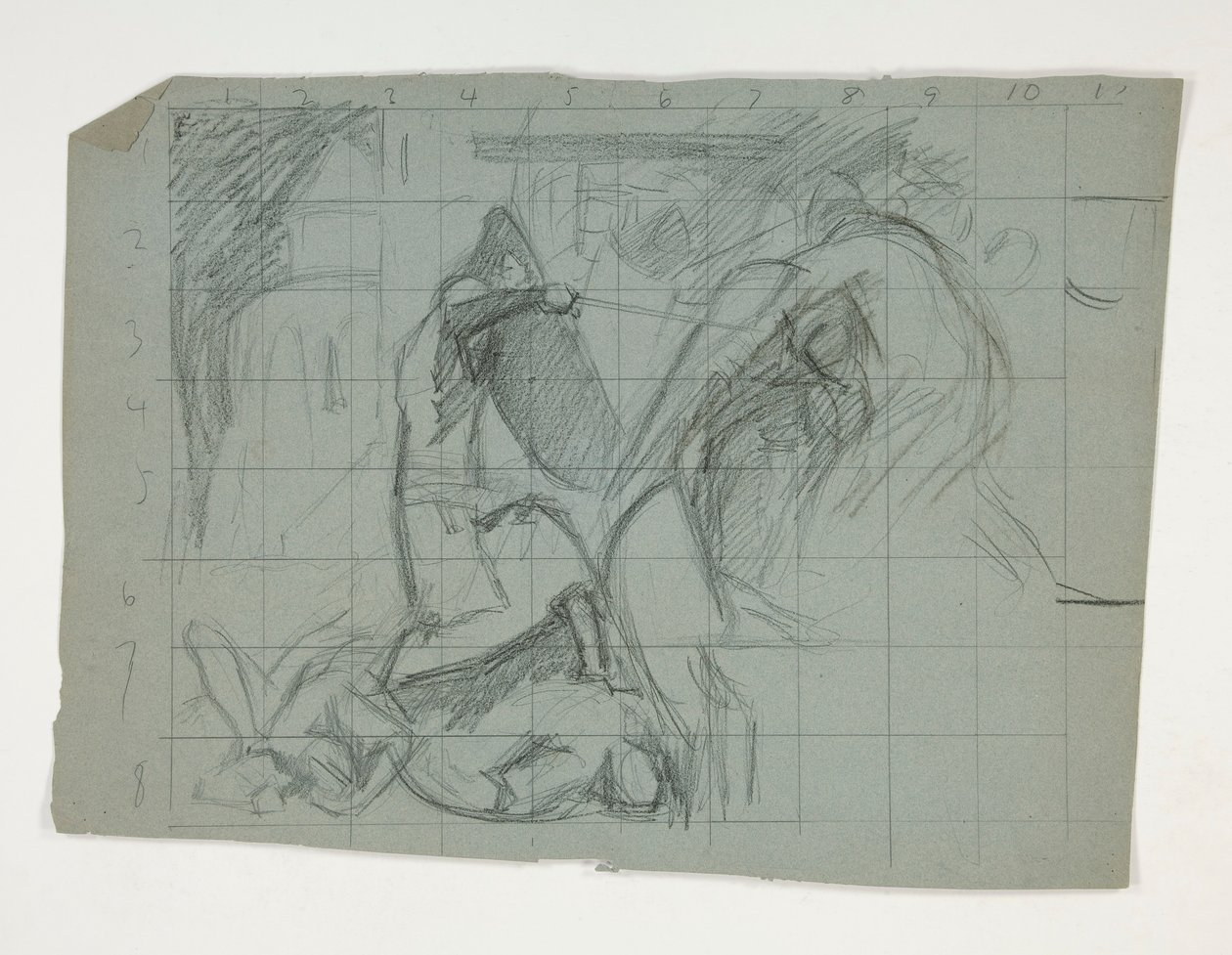 Figure Study for the Seven Deadly Sins, from The Quest of the Holy Grail by Edwin Austin Abbey