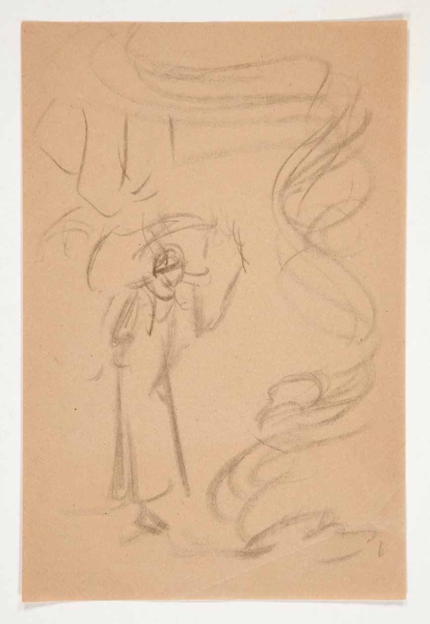 Figure Study, Possibly for Prospero by Edwin Austin Abbey