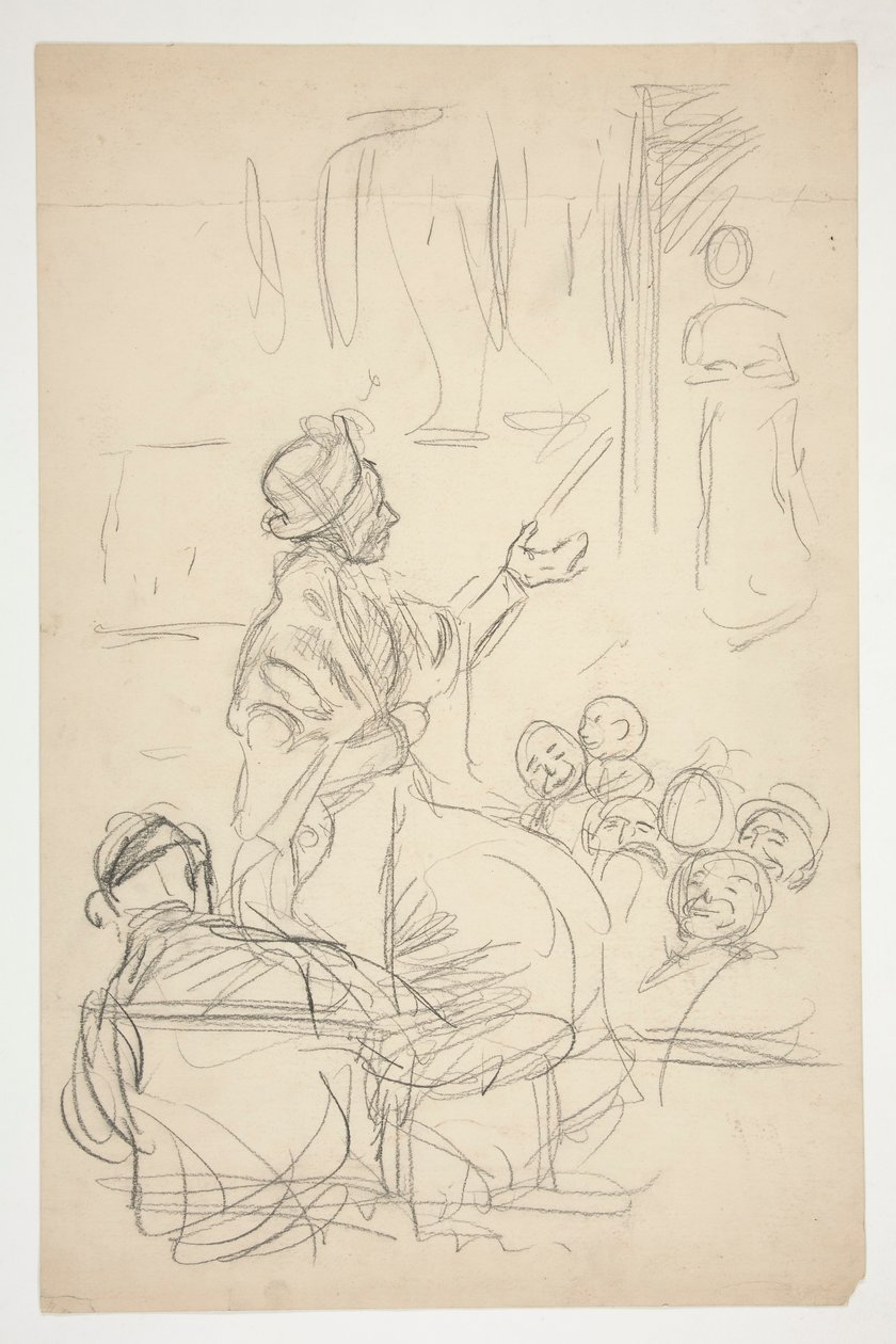 Group of Figures - (unidentified illustration) by Edwin Austin Abbey