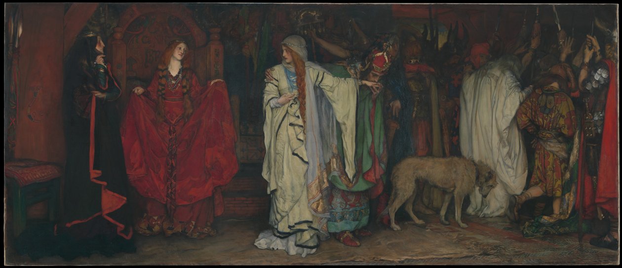 King Lear, Act I, Scene I by Edwin Austin Abbey