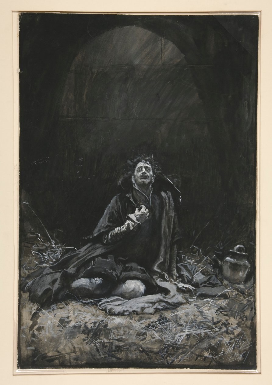 Malvolio in the Dungeon, Illustration for Act III, Scene IV, Twelfth Night