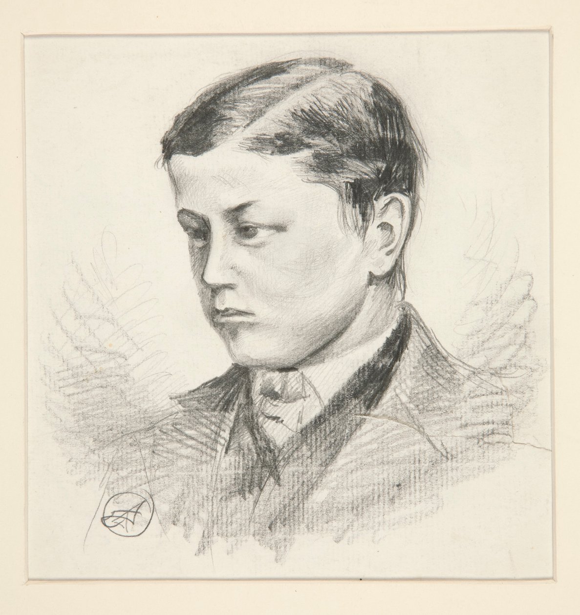 Portrait of an Unidentified Young Boy by Edwin Austin Abbey
