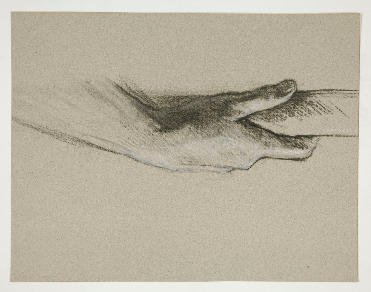 Sketch of One Hand Grasping a Pole by Edwin Austin Abbey