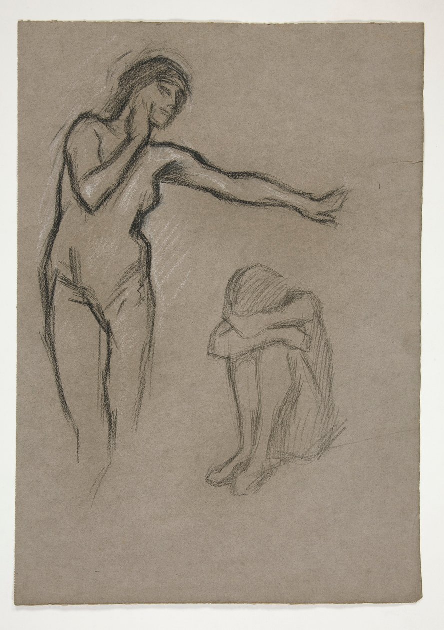 Sketch of two figures by Edwin Austin Abbey
