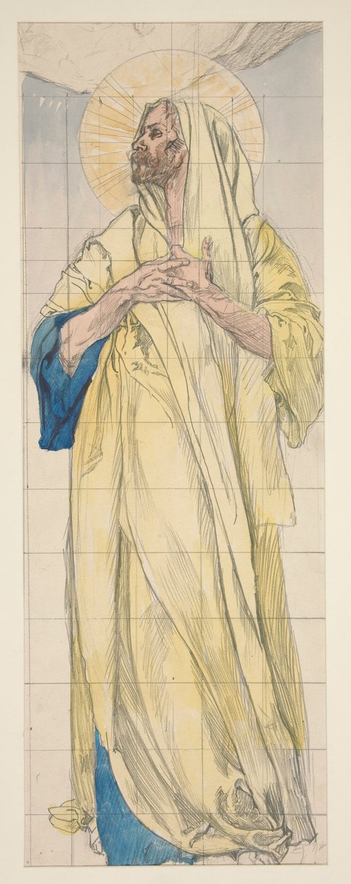 Study for Louis Comfort Tiffany by Edwin Austin Abbey