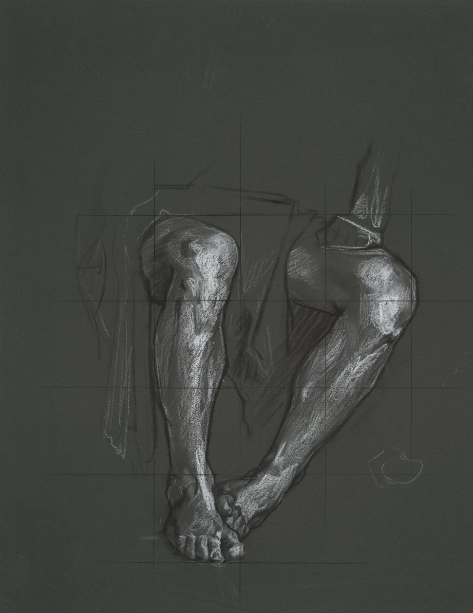 Study for figure in The Spirit of Vulcan, Genius of the Workers in Iron and Steel, capitol rotunda, Harrisburg, Pennsylvania by Edwin Austin Abbey