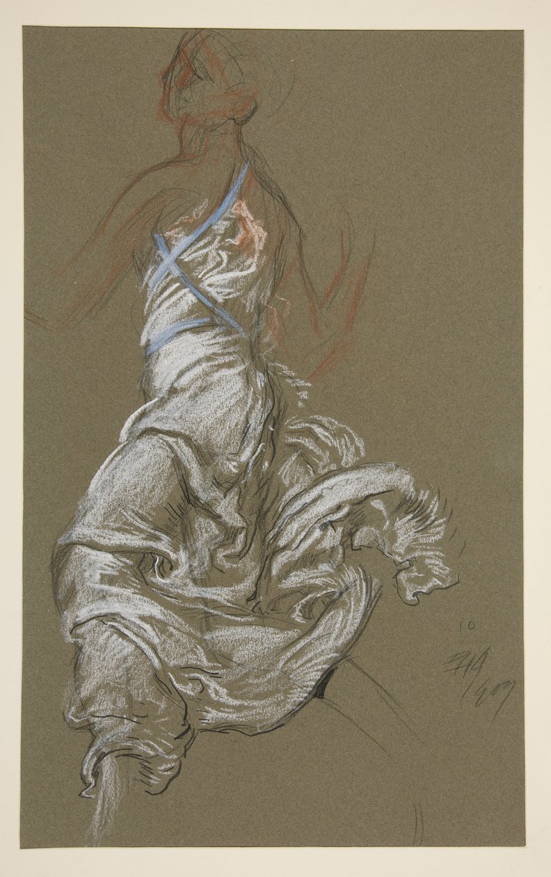 Study for figure of 10 am by Edwin Austin Abbey