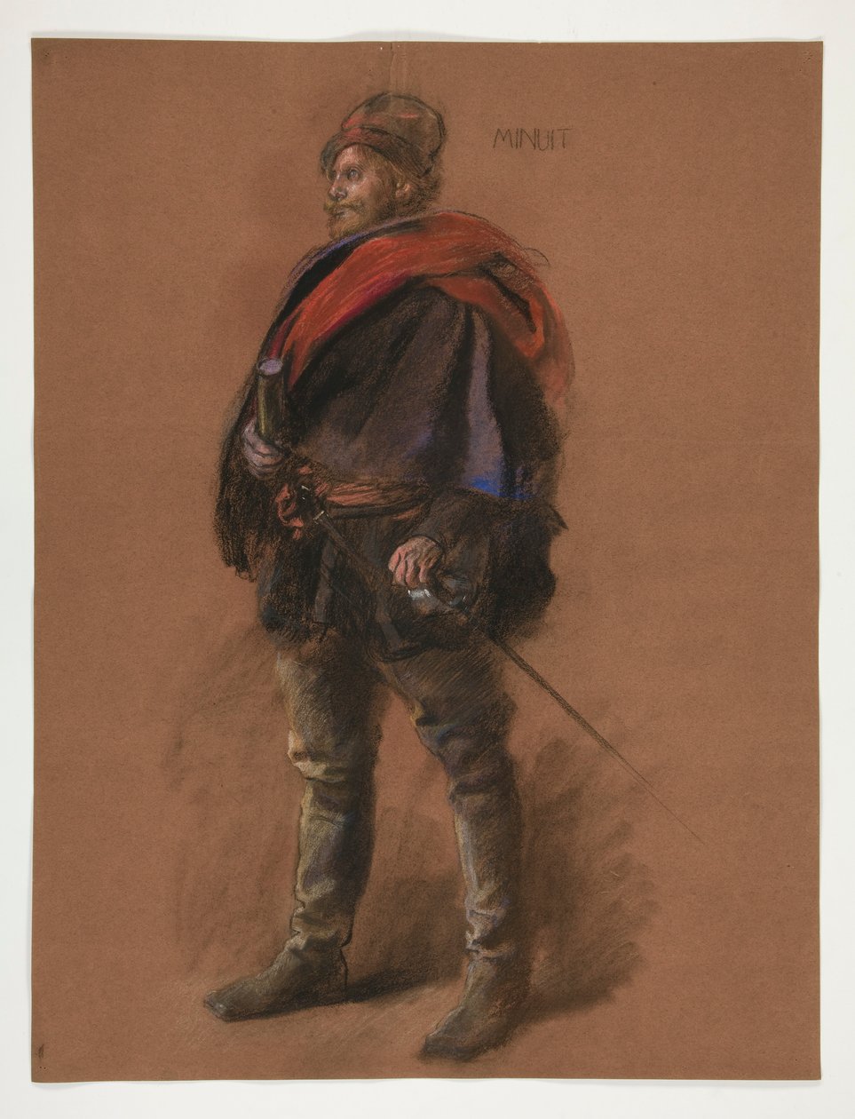 Study for figure of Captain Peter Minuit by Edwin Austin Abbey