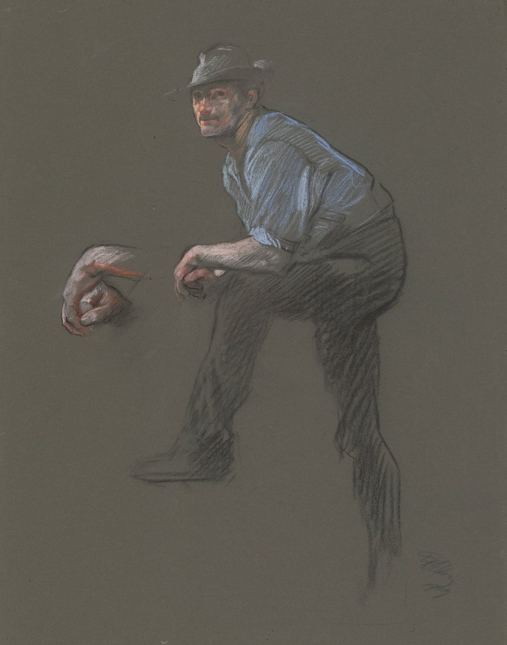 Study for the Figure of a Laborer by Edwin Austin Abbey