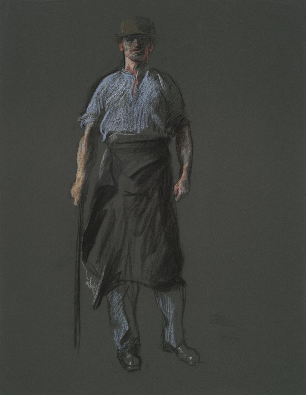 Study for the figure of a Laborer by Edwin Austin Abbey
