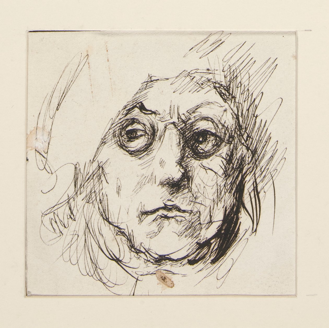 Study of Benjamin Franklin for the murals at the State Capitol building in Harrisburg, Pennsylvania, 1902-1911 (completed by John Singer Sargent) by Edwin Austin Abbey
