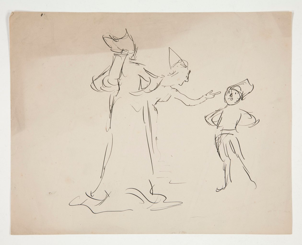 Study of Two Figures, from Love by Edwin Austin Abbey
