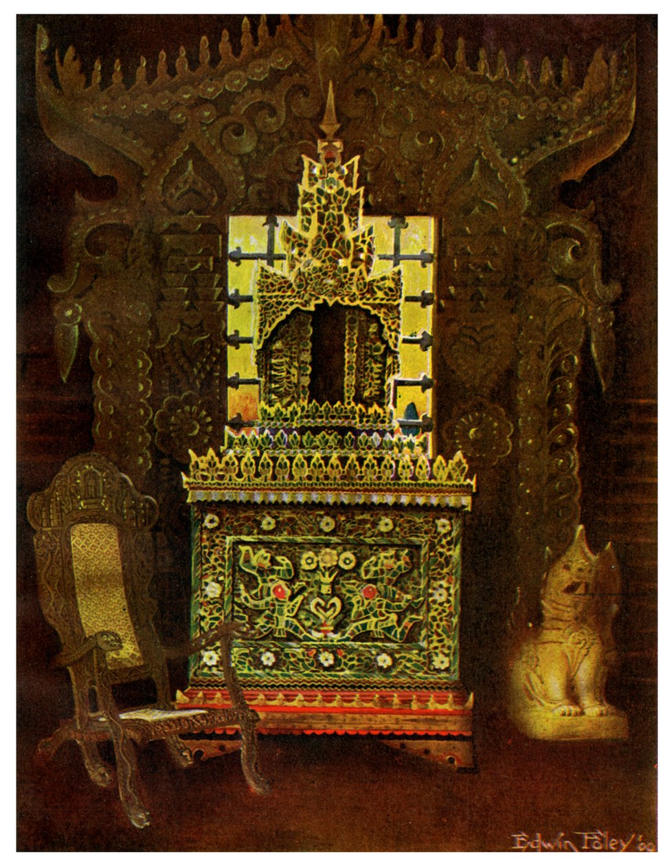 Asian furniture, 1911-1912 by Edwin Foley