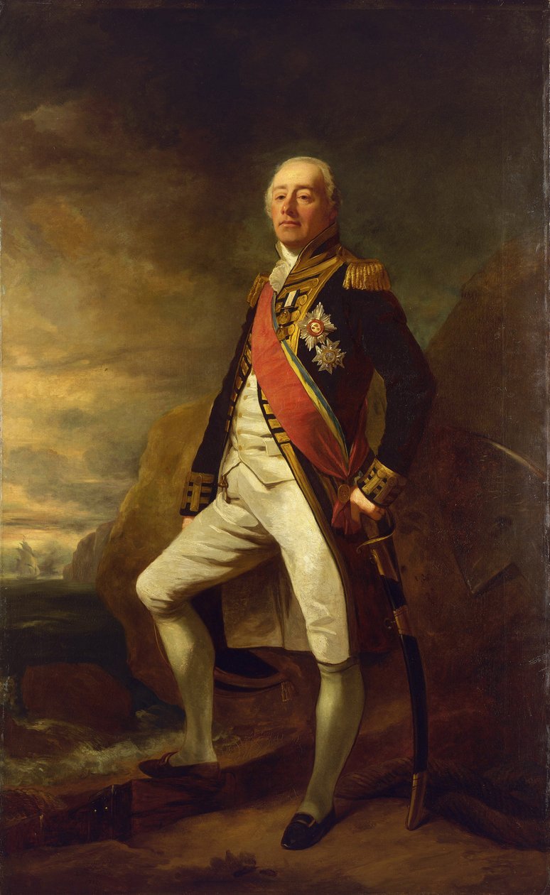 Portrait of Vice Admiral James Saumarez, First Baron of Saumarez by Edwin Williams