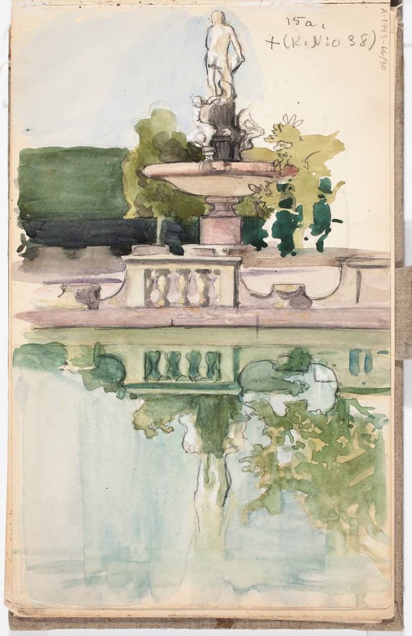 Boboli Gardens, Florence, Page from Järnefelt
