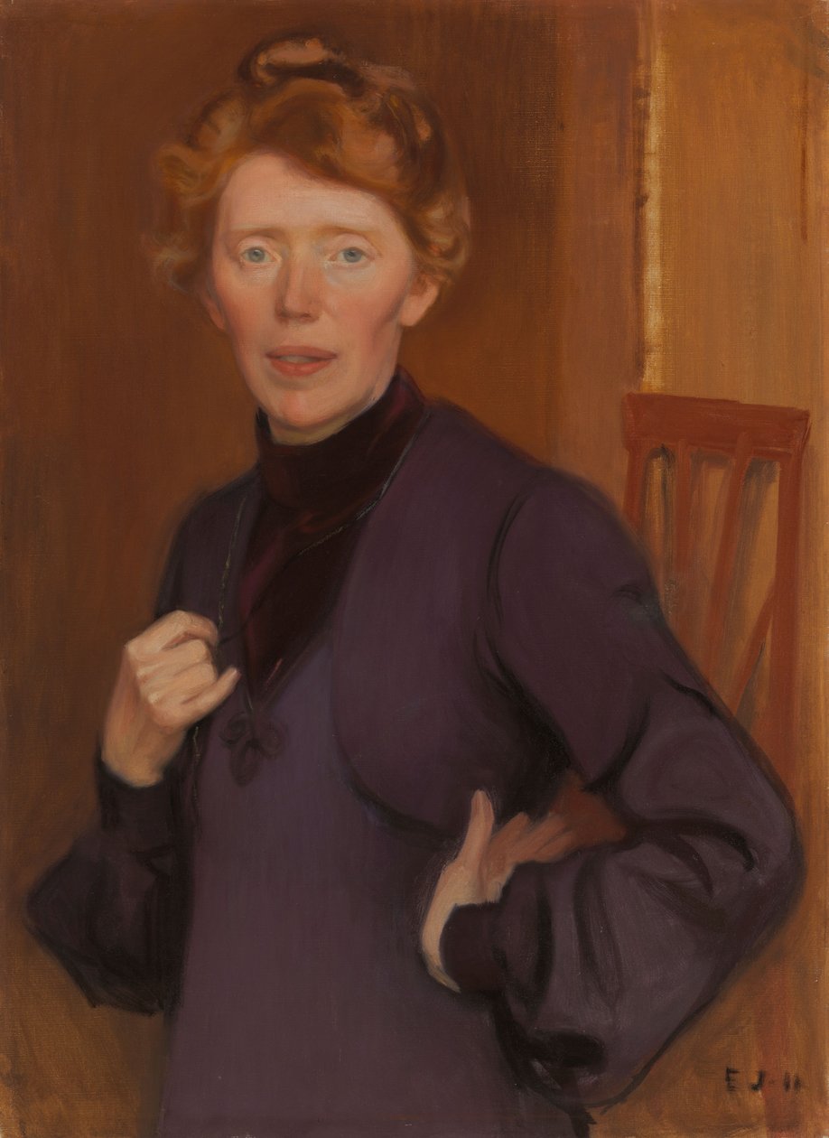 Portrait of Tekla Hultin by Eero Järnefelt