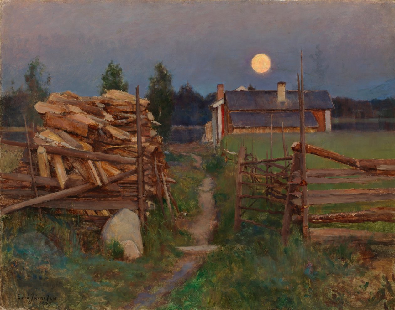 Summer Night Moon by Eero Järnefelt