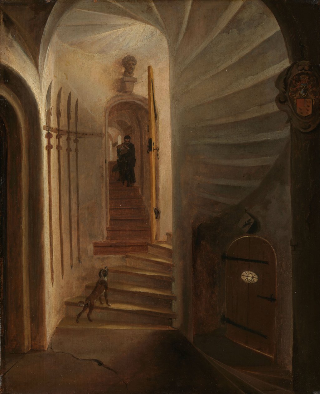 Portal of a Stairway in a Tower by Egbert van der Poel