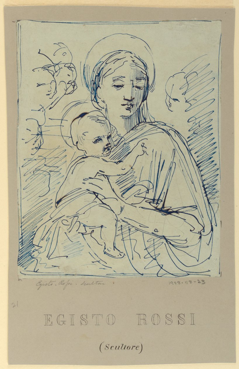 Madonna and Child by Egisto Rossi