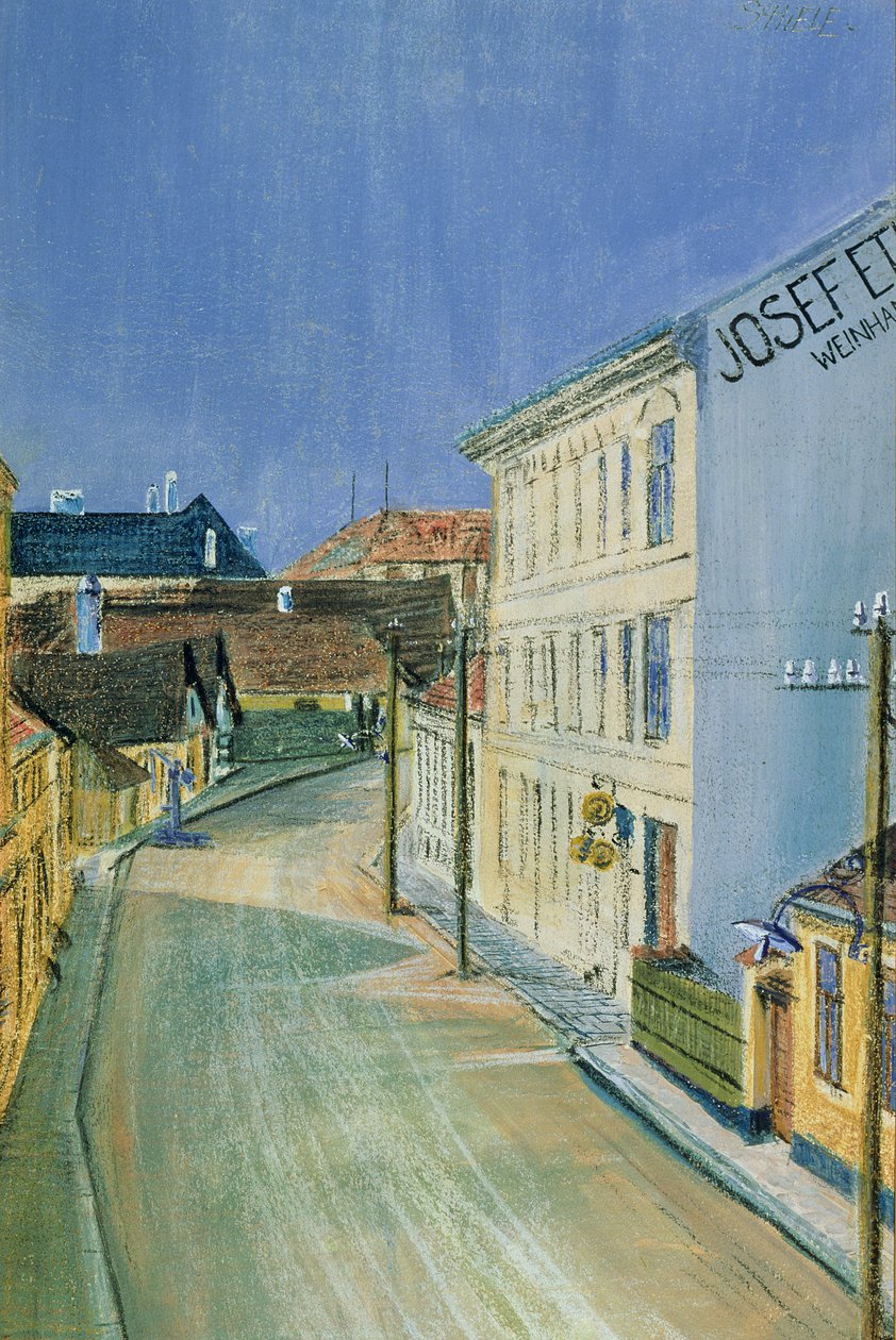Albrechtstrasse in Klosterneuburg by Egon Schiele