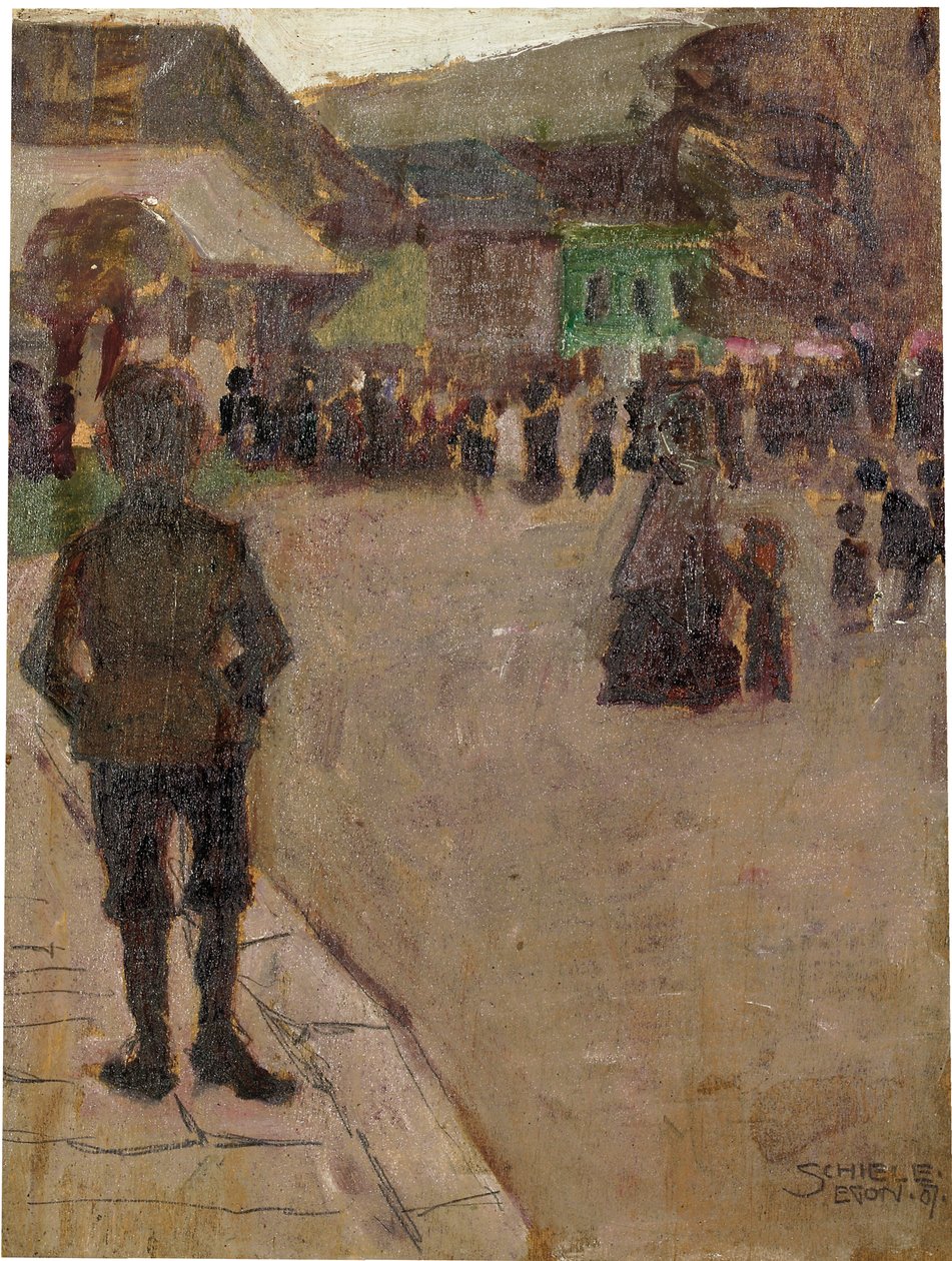 Before the Leopolditag in Klosterneuburg by Egon Schiele
