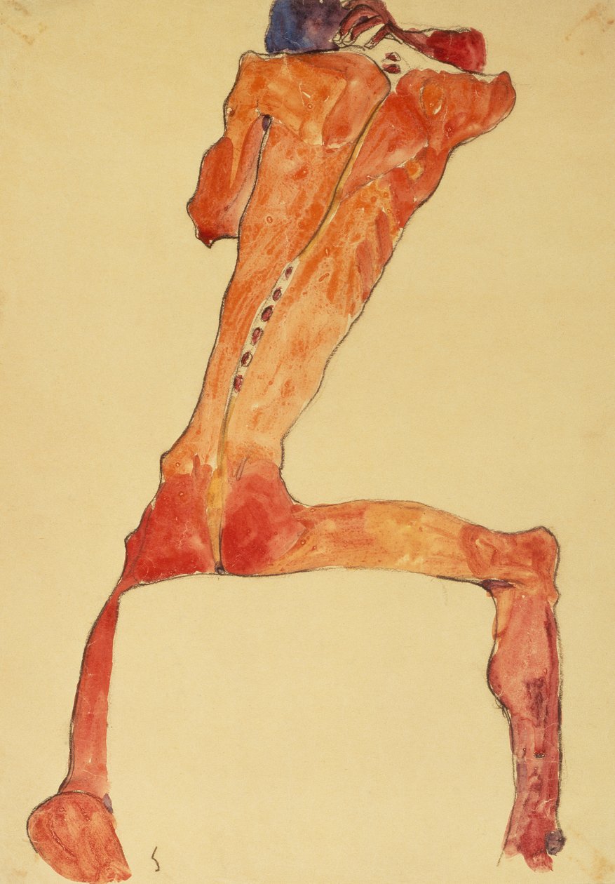 Mannerruckenhaut by Egon Schiele