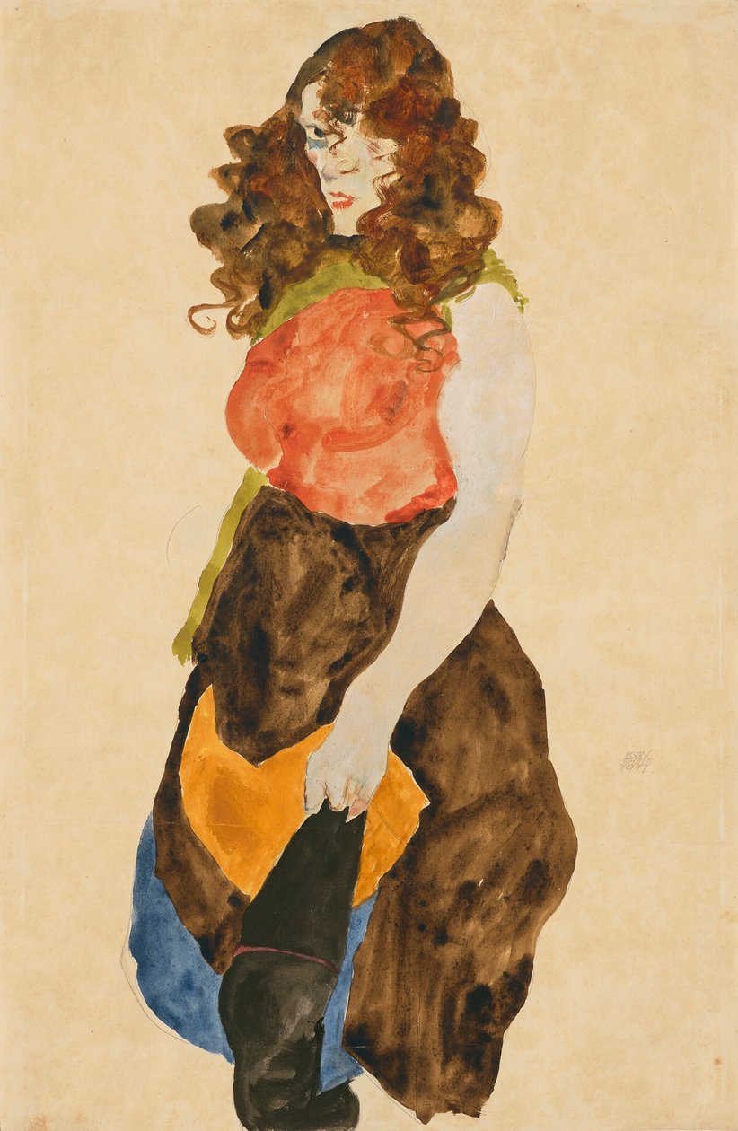 Prostitute by Egon Schiele