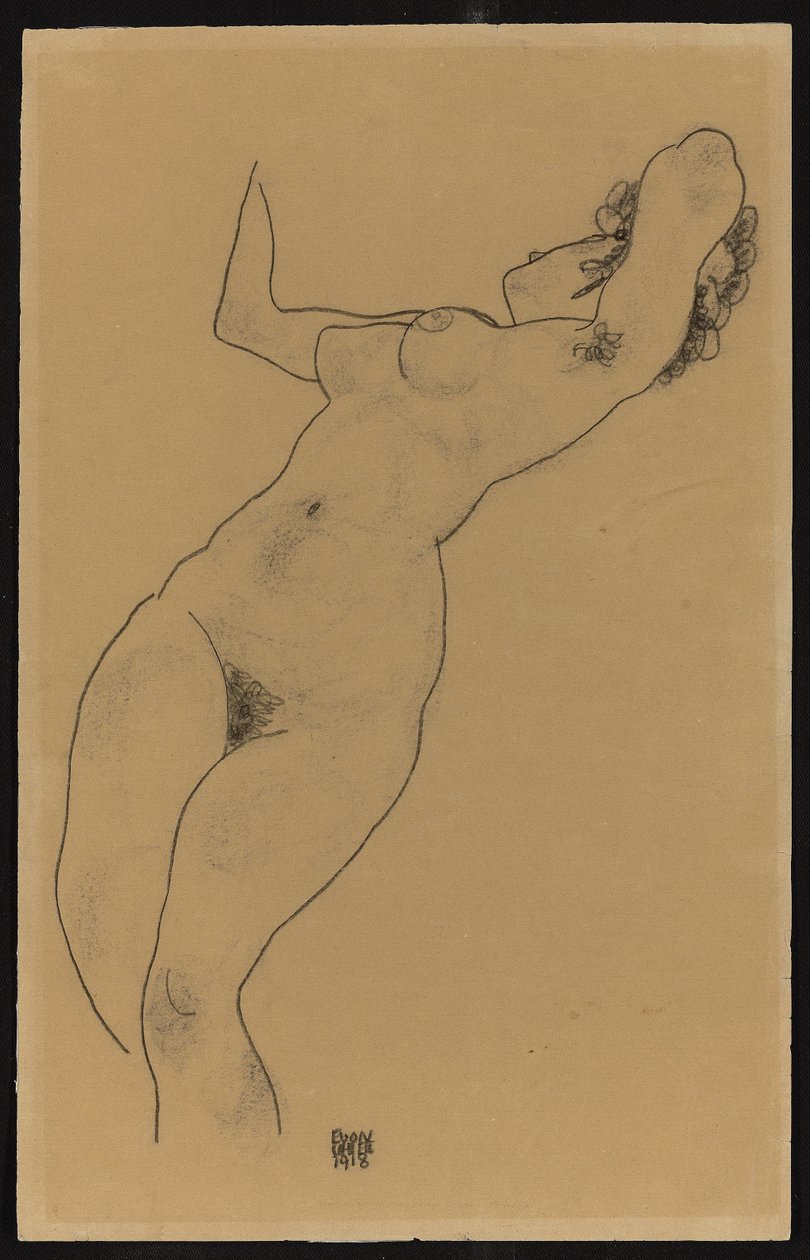 Reclining Nude by Egon Schiele