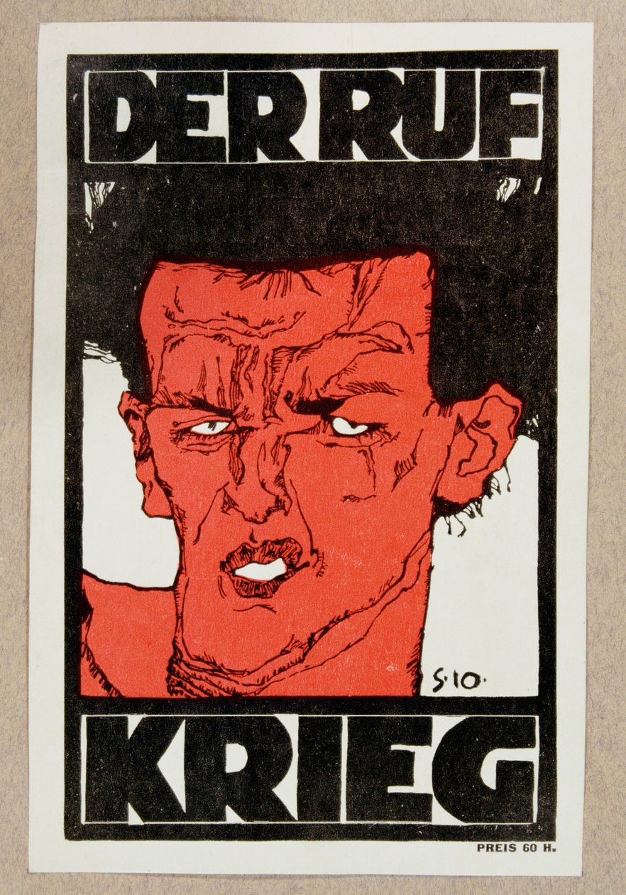 Cover (Using a Self-Portrait) by Egon Schiele