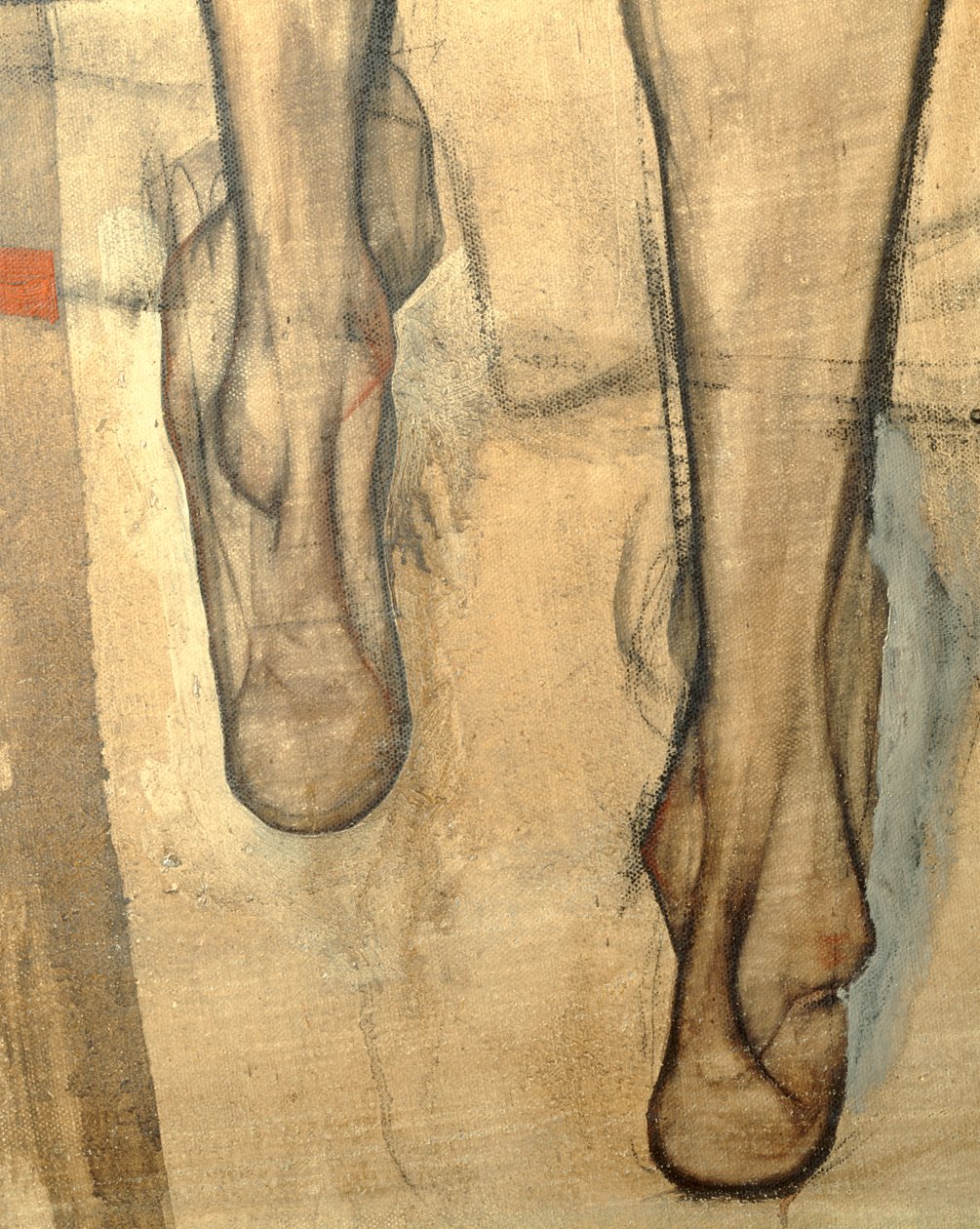 Female Nude with Shoulder Cloth, Fragment by Egon Schiele