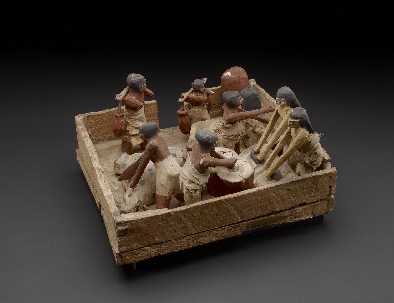Model Showing Baking, Brewing and Butchering Activities by Egyptian 12th Dynasty