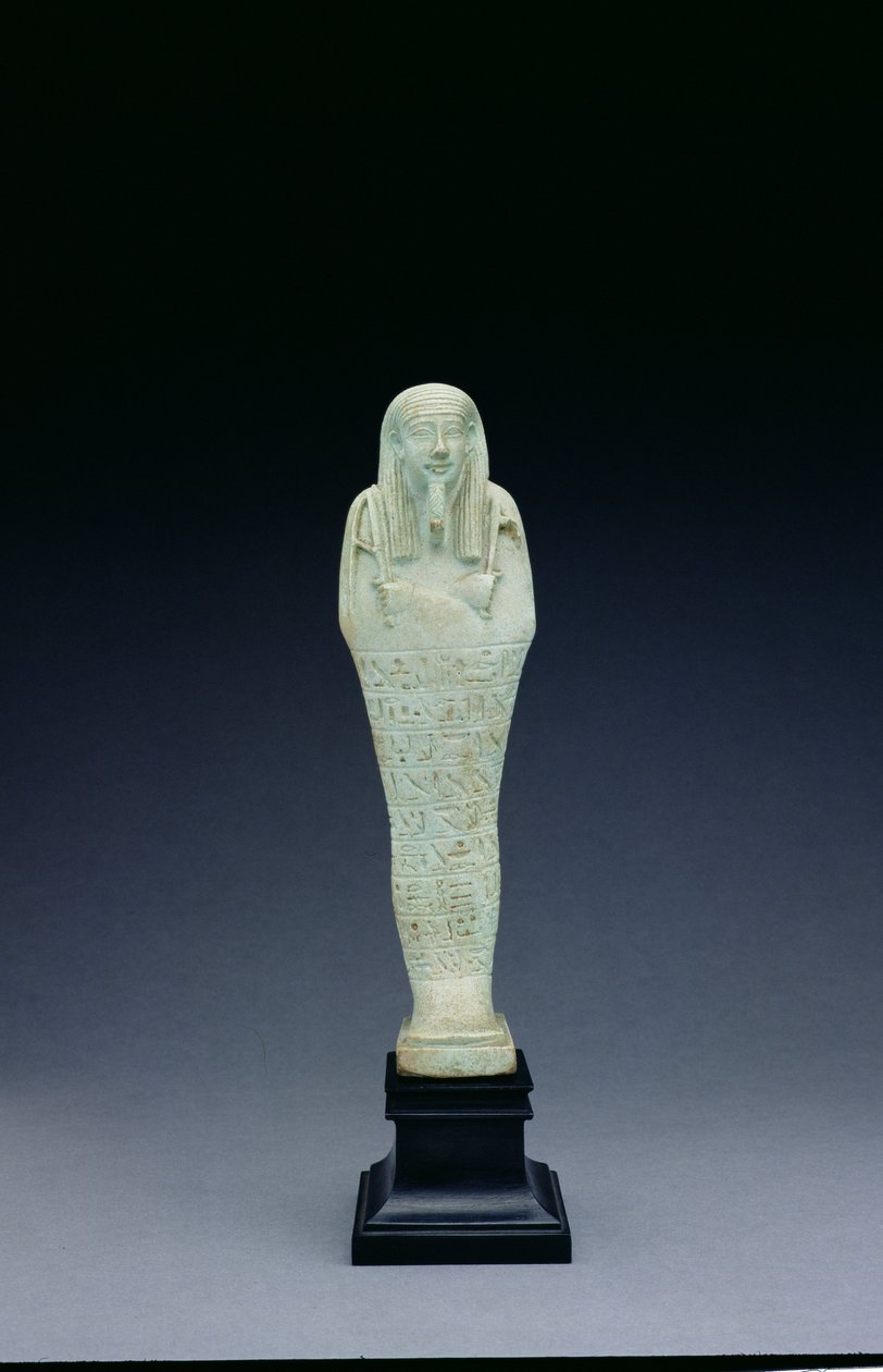 Shabti Figure of Imhotep Born of Bastetirdis by Egyptian 30th Dynasty