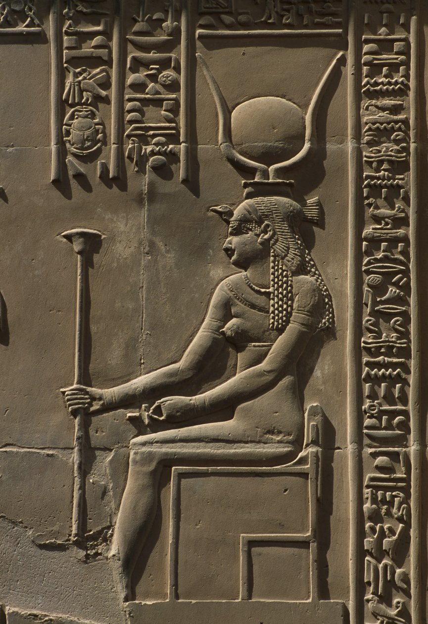 Relief of Hathor (detail) by Egyptian: Buy fine art print