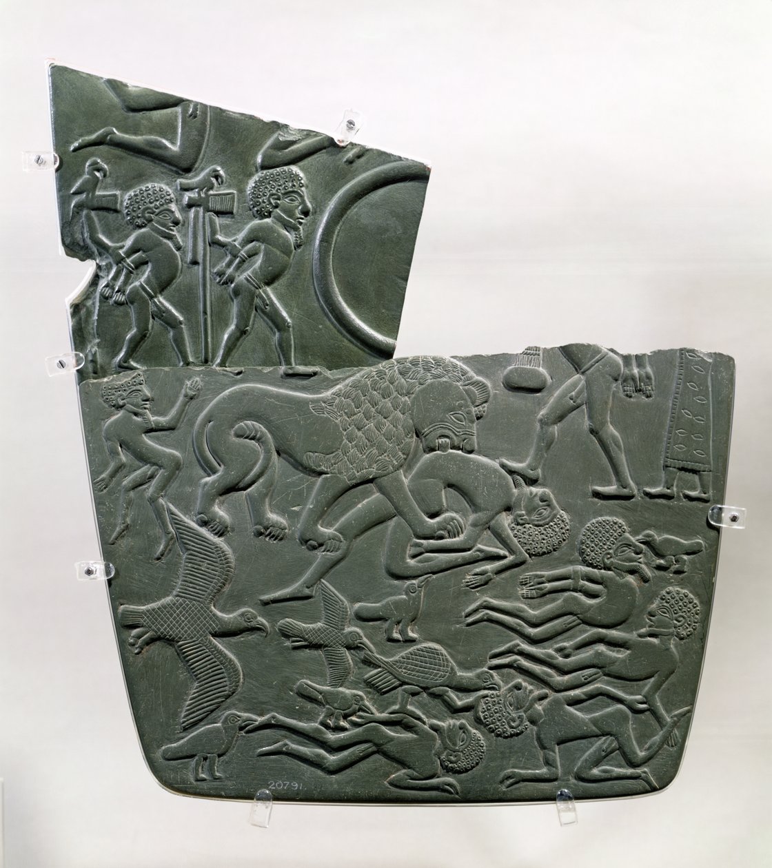 The Battlefield Palette, Depicting Captives and Slain Victims of Battle ...