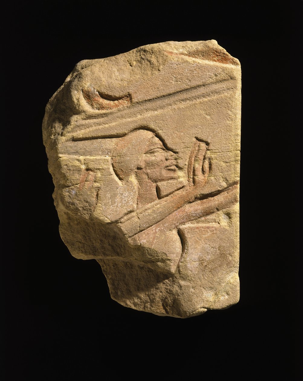 Nubian in a Gesture of Adoration, from Karnak, Egypt, Amarna Period, New Kingdom by Egyptian 18th Dynasty