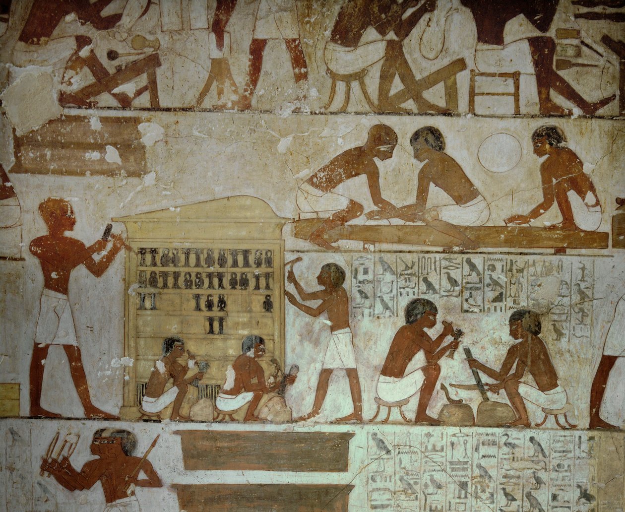 Vasemakers at work by Egyptian 18th Dynasty